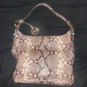 Michael kors snakeskin purse